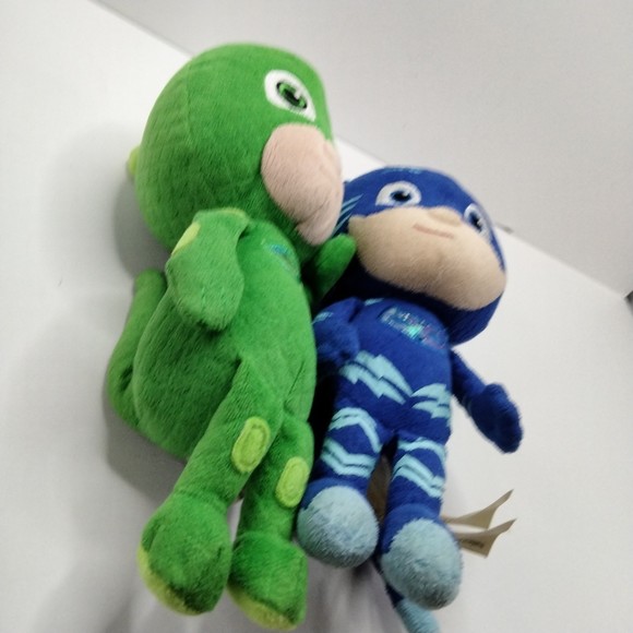 Just Play PJ Masks Gekko Catboy 8” Frog Box eOne Plush Stuffed Toy Set - Picture 4 of 15